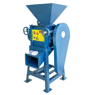 刀鲨对辊破碎机酿酒玉米破瓣机高粱燕麦粮食大豆双压辊压扁机通用