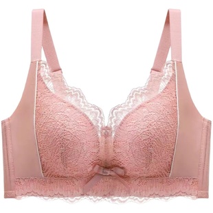 内衣女夏季聚拢小胸性感收副乳上托防下垂调整型文胸无钢圈不空杯