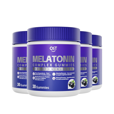 4瓶】OST乐力褪黑素软糖茶氨酸助眠闪睡调节睡眠软糖GABA睡眠片