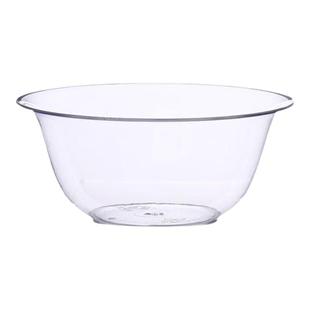 一次性水晶碗勺套装加厚塑料家用甜品汤碗高档餐具酒席圆形打包碗