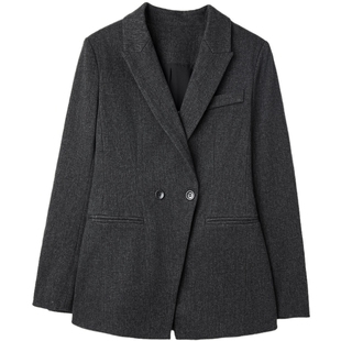 德玛纳商务通勤西服套装女26春秋新款垫肩收腰西装气质西裤两件套