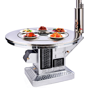 不锈钢家用气化炉烧柴烧煤炭农村室内柴火灶回风炉无烟烤火取暖炉