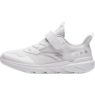 安踏儿童小白鞋男2025秋季新款网面透气跑步鞋男女童大童运动鞋子