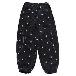 STILLYOU保暖复古波点羊羔毛休闲裤女宽松厚运动裤百搭束脚绒绒裤