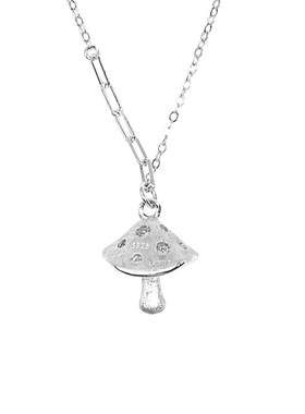 薇拉蒂S925纯银蘑菇项链