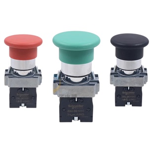 施耐德绿色蘑菇头按钮开关ZB2BC3C自复位XB启动红色停止ZB2BE101C