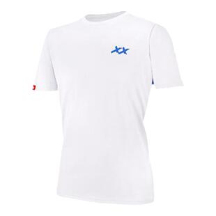 MAXX正品休闲羽毛球服圆领半袖户外透气大赛服白色羽毛球衣运动服