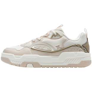 特步征程丨板鞋春季新款女鞋舒适百搭休闲鞋运动鞋厚底滑板鞋女款