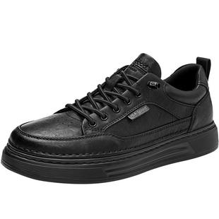 HLA/海澜之家男鞋新款冬季经典百搭免系带男士休闲板鞋舒适加绒