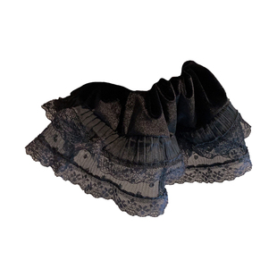 气质丝绒宫廷款发圈高弹耐用纯欲蕾丝头花发饰盘发扎马尾洋气头圈
