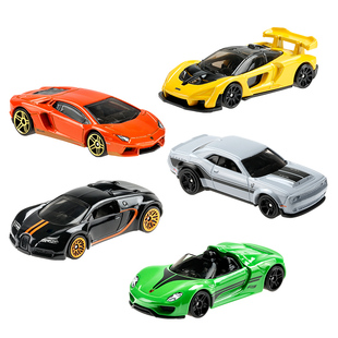 风火轮金标文化双车套斯巴鲁保时捷道奇合金车模收藏玩具HBL96