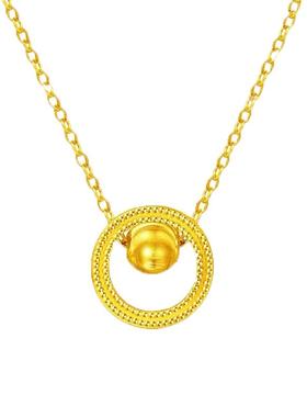 时来运转猫眼黄金气质项链