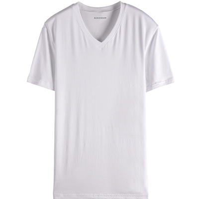 舒雅内衣男士纯色修身纯棉短袖