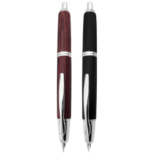 一航 百乐PILOT 大河马木制钢笔18K金 按压 Capless FC-25SK