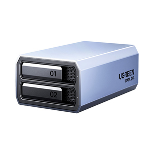 绿联硬盘阵列柜机械外接盒3.5寸SATA磁盘多双盘位RAID移动存储器