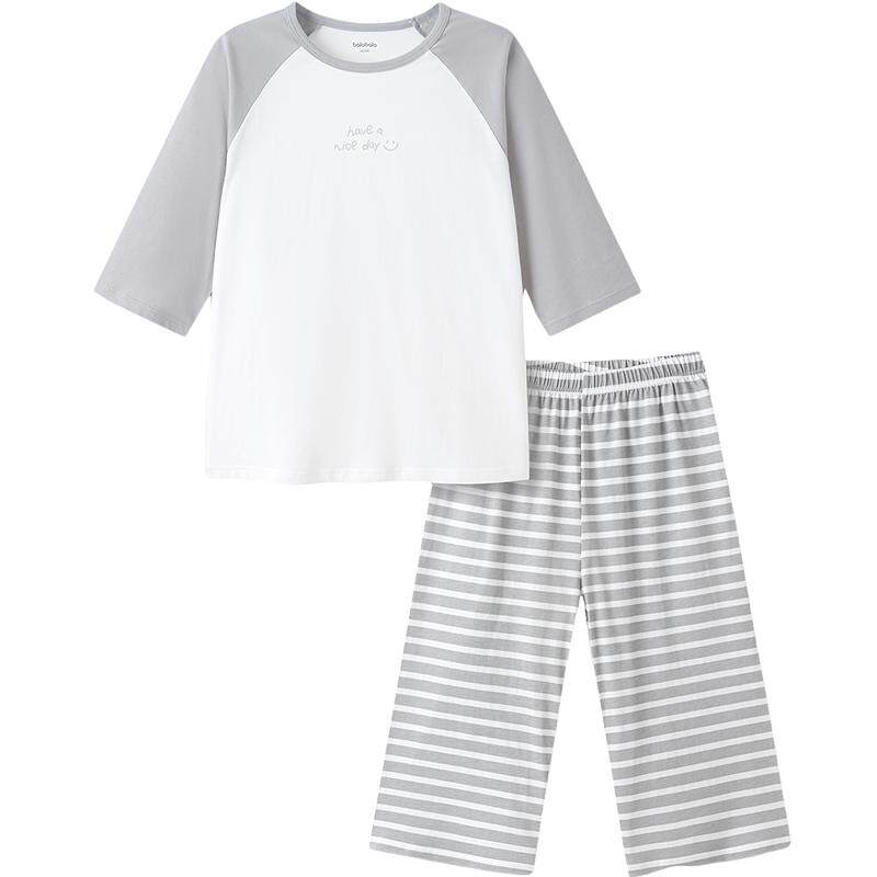 巴拉巴拉儿童睡衣套装春夏新款空调服男女童家居服小童中大童纯棉