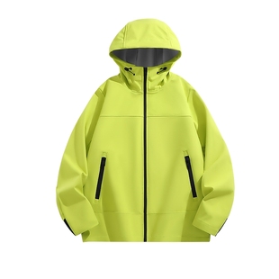 猫人软壳防风外套男加绒保暖登山服男款秋冬季连帽徒步骑行衣服J