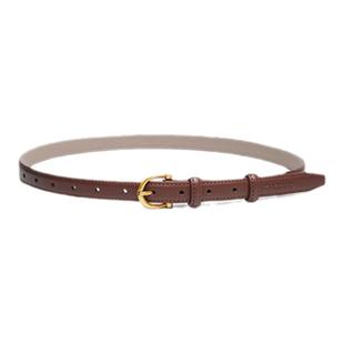 啄木鸟皮带女士2025新款真皮装饰连衣裙细腰带牛皮高级感配牛仔裤