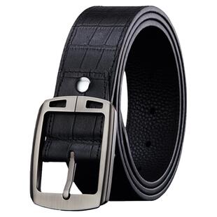 法莱阿玛尼男士皮带男头层牛皮针扣裤带男商务休闲腰带2025新款潮