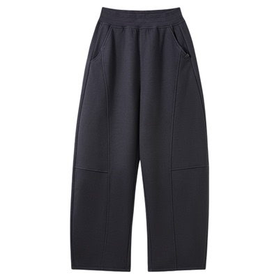 SW速惟秋冬运动休闲裤女加绒显瘦直筒保暖香蕉长裤弯刀卫裤女加厚