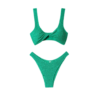 Limone分体泳衣女性感欧美比基尼套装度假沙滩热辣显白泳装泡温泉