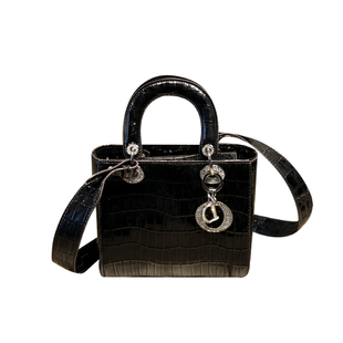 香港品牌包包2025新款时尚大气戴妃包真皮高级手提单肩斜挎小包女