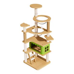 猫爬架猫窝猫树一体太空舱通天柱家用剑麻猫爬架子大型猫咪用爬架