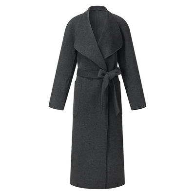 歌莉娅冬季全羊毛大衣毛呢外套女