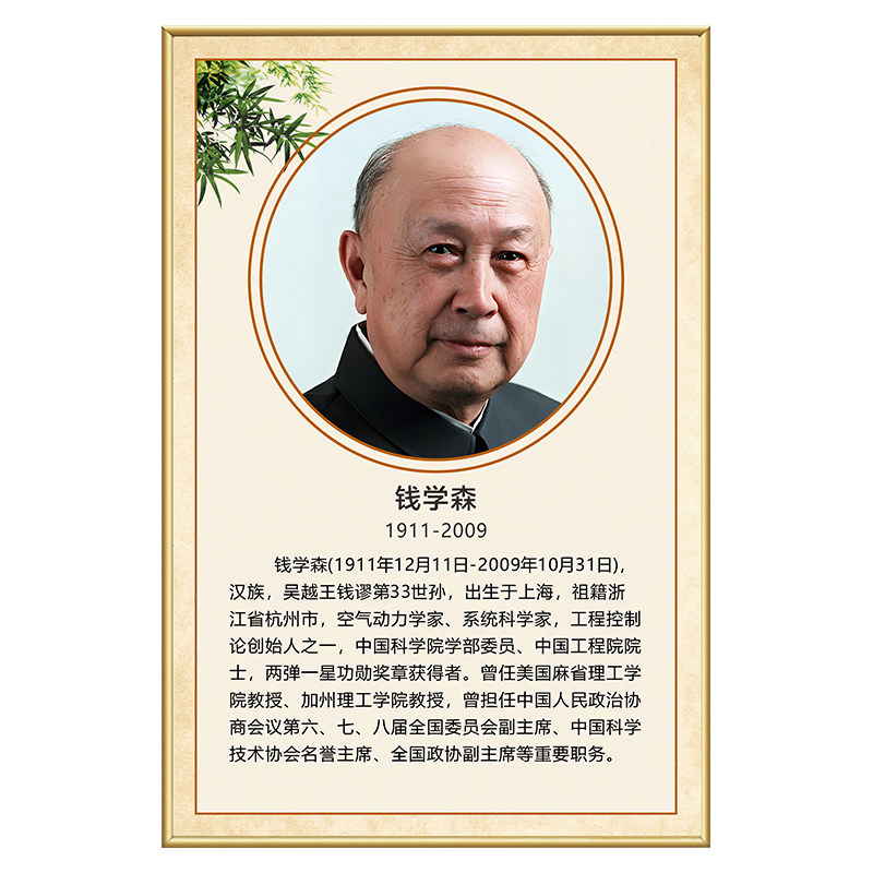 科学家挂画钟南山袁隆平钱学森学校教室墙贴海报励志名人名言画像