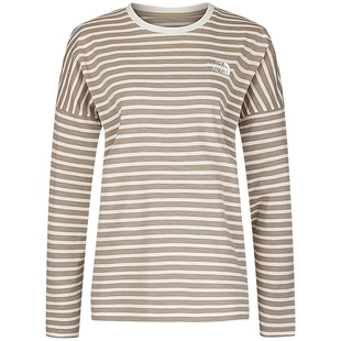 北面女休闲条纹长袖T恤运动户外新款TheNorthFace|8F0U