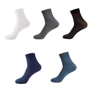 40双冰丝袜子男士夏季中筒袜吸汗透气薄款一次性免洗日抛商务袜