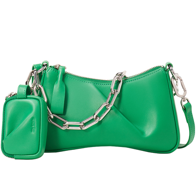 mytaste牛皮小众设计风链条女包