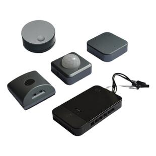 2.4G无线明装门碰红外感应开关调光模块12V24V衣橱柜LED手扫开关