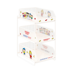 工位置物架办公室桌面文件收纳盒多层抽屉式书桌台面杂物收纳神器