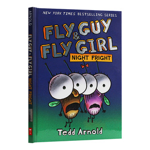 苍蝇小子和苍蝇女孩 英文原版绘本Fly Guy and Fly Girl Night Fright惊吓的夜晚 全彩爆笑漫画故事图画书 儿童英语章节桥梁书