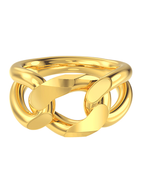 s925银镀金时尚轻奢通勤戒指情侣