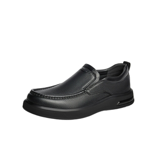 森达休闲皮鞋男秋冬商场同款一脚蹬满帮套脚简约荔纹皮鞋41WY7DM4