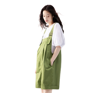 茵魅孕妇背带短裤夏季外穿薄款纯棉宽松大码小个子阔腿韩版孕妇装