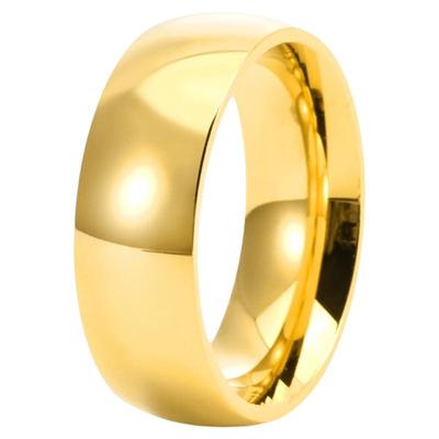 祥饰帝时尚钛钢素圈光面戒指