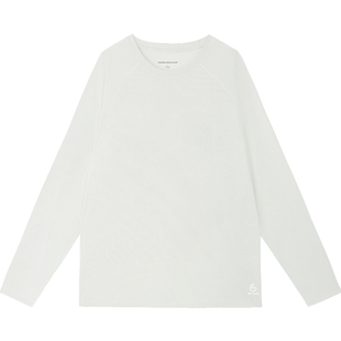 [商场同款]美特斯邦威上衣男25秋新简约华夫格肌理户外插肩长袖恤