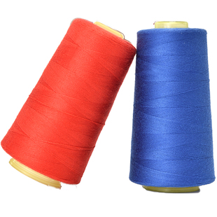 柳青牌彩色202缝纫线涤纶宝塔线粗线服装的线手缝线缝衣缝纫线