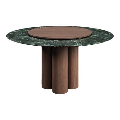 【十年质保】意式轻奢理石圆餐桌