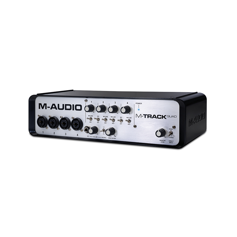 M-Audio/美国 M-Track quad 4进4出音频接口专业编曲录音声卡