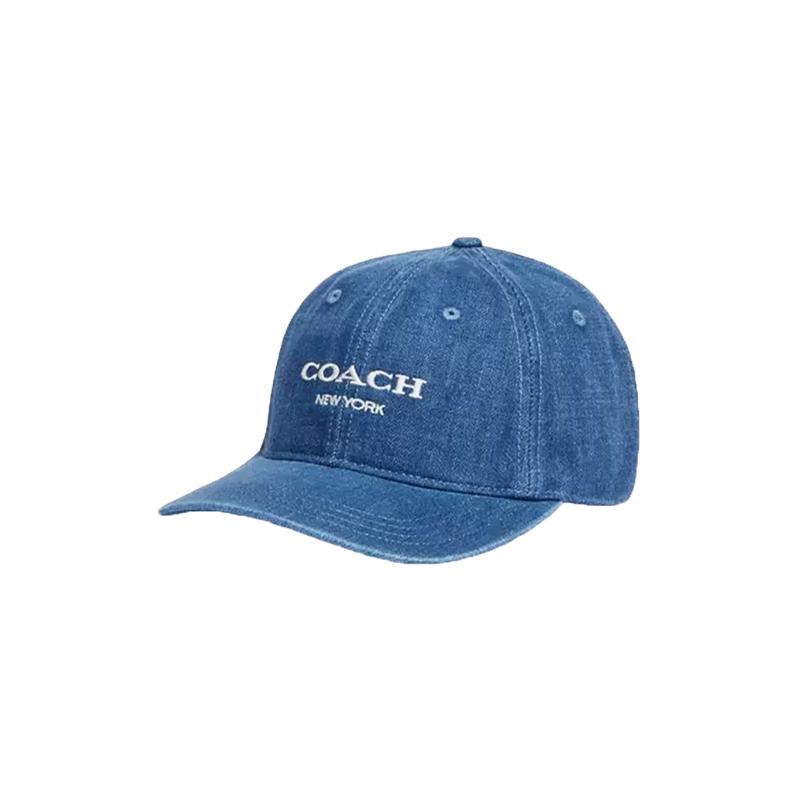 【自营】COACH蔻驰刺绣标志棒球帽棉涤纶鸭舌帽