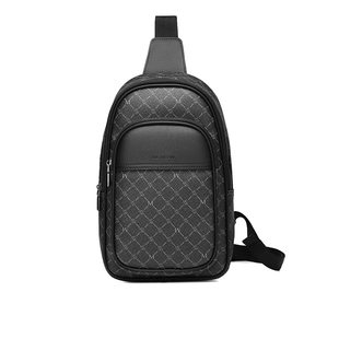 稻草人胸包男士斜挎包2026新款多功能休闲通勤单肩包大容量小背包