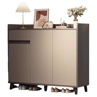 实木鞋柜家用门口走廊室内入户门外玄关柜新款2025爆款楼道鞋架子