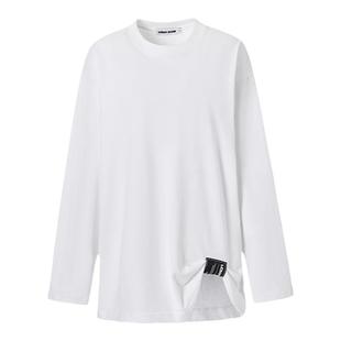 【明星同款】LEDIM WANG纯棉T恤女秋冬新款宽松基础款内搭长袖