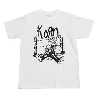 korn摇滚乐队纯棉短袖长袖T恤