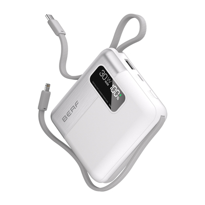 3C认证便携充电宝自带线快充登机