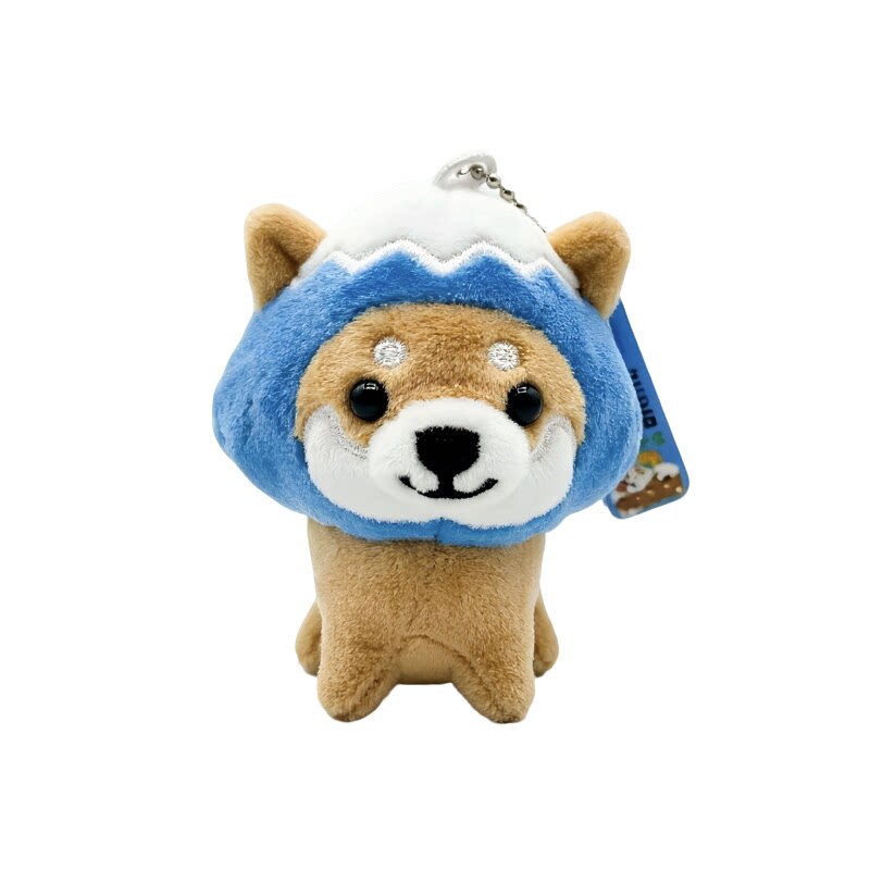 日系可爱旅行柴犬炸虾猫咪温泉豆柴狗狗毛绒挂件公仔玩偶包包挂饰